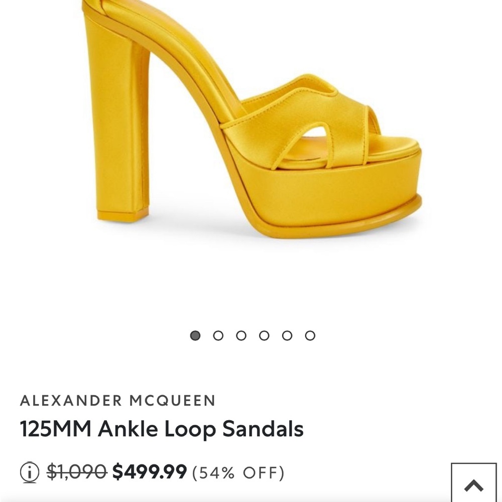 Alexander McQueen Bold Yellow Platform Sandals